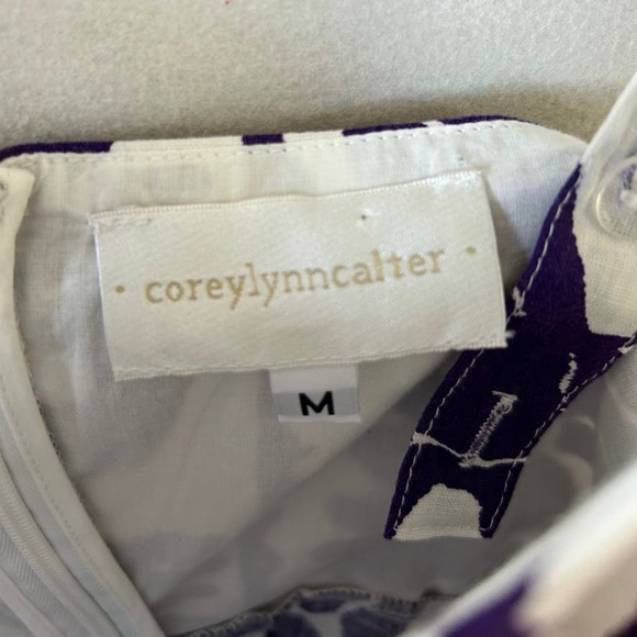 Anthropologie Corey Lynn Calter Violet Maxi Linen Dress Size M - Picture 7 of 9